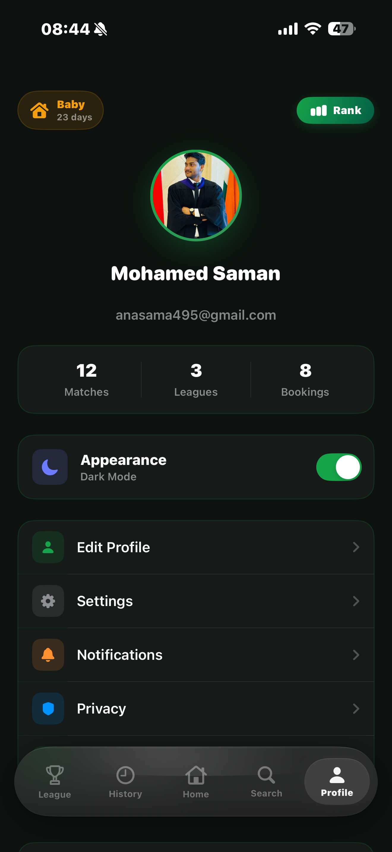 Sportynix Profiles & Social screen